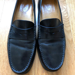 TOD'S Black Leather Loafers